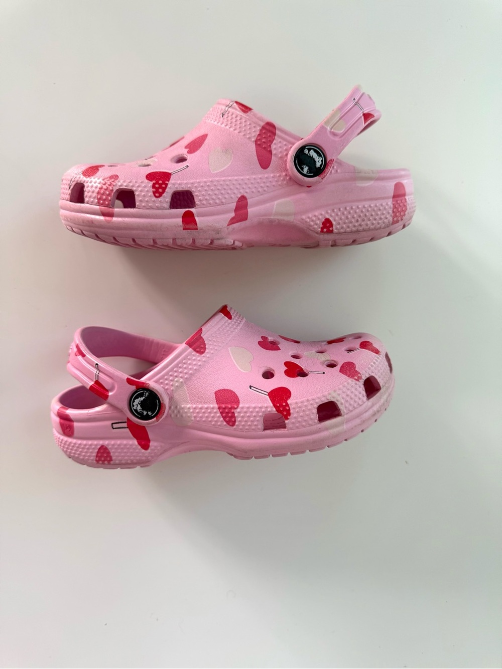 CROCS GIRLS Pink Valentines Lollipops Kids Shoes Sandals Clogs C11 11 Kids
